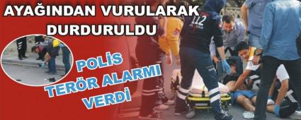 AYA�INDAN VURULARAK DURDURULDU