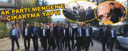 AK PART� MENGEN'E �IKARTMA YAPTI