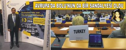 AVRUPA'DA BOLU'NUN DA B�R SANDALYES� OLDU