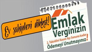 Emlak Vergisi ikinci taksit �demeleri ba�l�yor