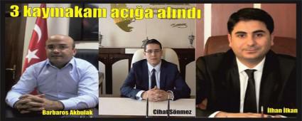 BOLU'DAN 3 KAYMAKAM A�I�A ALINDI