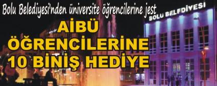 Bolu Belediyesi'nden �niversite ��rencilerine jest