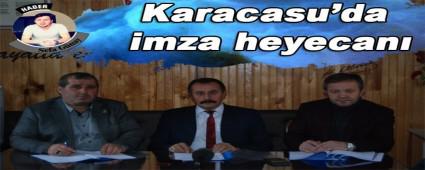 Karacasu'da imza heyecan�