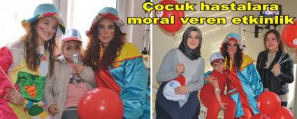 �ocuk hastalara moral veren etkinlik