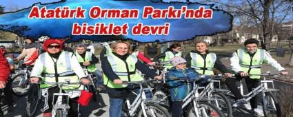 Atat�rk Orman Park�'nda bisiklet devri