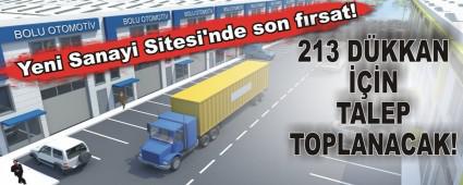 Yeni Sanayi Sitesi'nde son f�rsat!