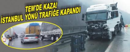 Damacana y�kl� TIR bariyerlere �arpt�...