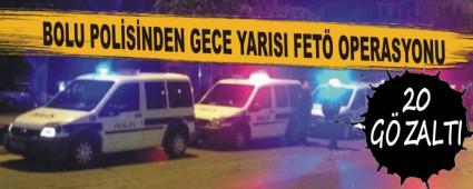 BOLU POL�S�NDEN GECE YARISI FET� OPERASYONU