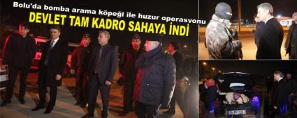 Bolu'da bomba arama k�pe�i ile huzur operasyonu