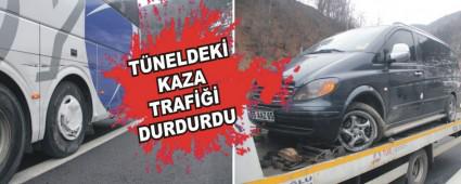 T�NELDEK� KAZA TRAF��� DURDURDU