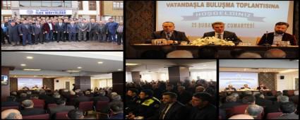 Vali Baru� Gerede'de muhtarlar� dinledi
