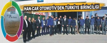 HAN-CAR OTOMOT�V'DEN T�RK�YE B�R�NC�L���