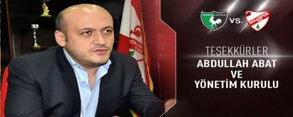 ABDULLAH ABAT VE Y�NET�M�NDEN BOLUSPOR'A TAM DESTEK