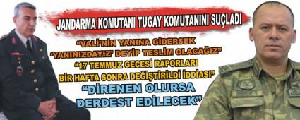 JANDARMA KOMUTANI TUGAY KOMUTANINI SU�LADI