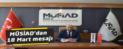 M�S�AD'dan 18 Mart mesaj�