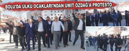 BOLU'DA �LK� OCAKLARI'NDAN �M�T �ZDA�'A PROTESTO