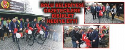 BOLU BELED�YES� GAZETEC�LERE B�S�KLET HED�YE ETT�