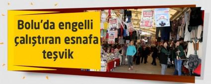 Bolu'da engelli �al��t�ran esnafa te�vik