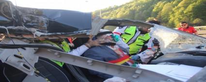 Bolu Da��'nda trafik kazas�: 1 yaral�