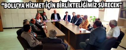 �BOLU'YA H�ZMET ���N B�RL�KTEL���M�Z S�RECEK"