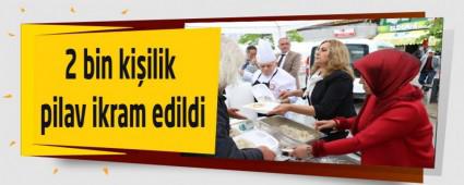 2 bin ki�ilik pilav ikram edildi