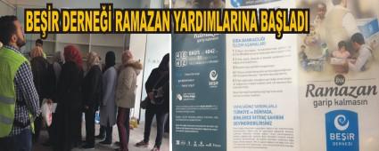 Be�ir Derne�i Ramazan yard�mlar�na ba�lad�