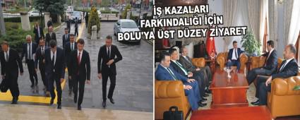 �� KAZALARI FARKINDALI�I ���N BOLU'YA �ST D�ZEY Z�YARET