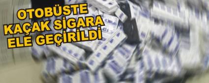 Otob�ste ka�ak sigara ele ge�irildi