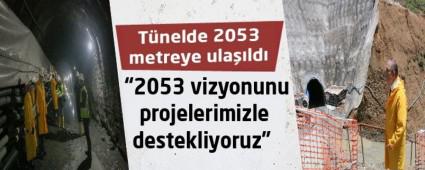 T�nelde 2053 metreye ula��ld�