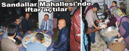 Sandallar Mahallesi'nde iftar a�t�lar
