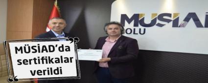 M�S�AD'da sertifikalar verildi