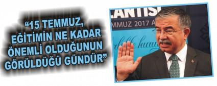 �15 TEMMUZ, E��T�M�N NE KADAR �NEML� OLDU�UNUN G�R�LD��� G�ND�R�