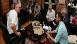 Ba�kan Y�lmaz eski ba�kanlar� a��rlad�