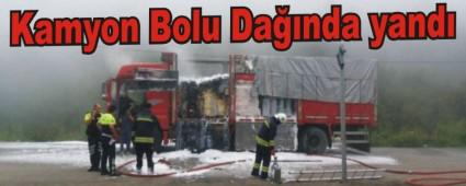 Kamyon Bolu Da��nda yand�