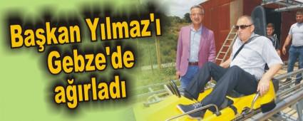 Ba�kan Y�lmaz'� Gebze'de a��rlad�