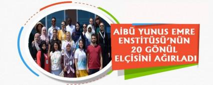 A�B� YUNUS EMRE ENST�T�S�'N�N 20 G�N�L EL��S�N� A�IRLADI