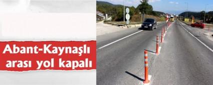 Abant-Kayna�l� aras� yol kapal�