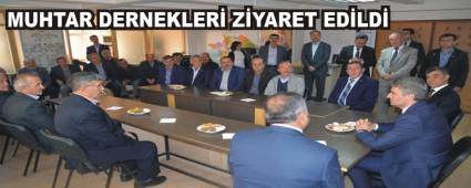 MUHTAR DERNEKLER� Z�YARET ED�LD�