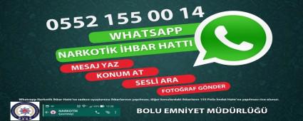 Narkotik whatsapp ihbar hatt�