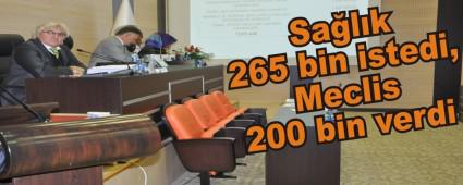 SA�LIK 265 B�N �STED�, MECL�S 200 B�N VERD�