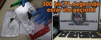 300 bin TL de�erinde esrar ele ge�irildi