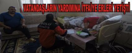 Vatanda�lar�n yard�m�na itfaiye erleri yeti�ti