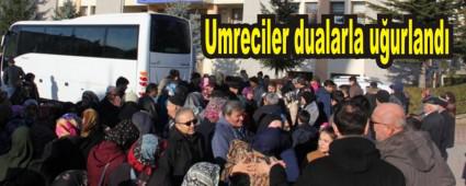 Umreciler dualarla u�urland�