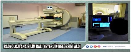 RADYOLOJ� ANA B�L�M DALI YETERL�K BELGES�N� ALDI