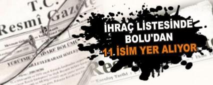 �HRA� L�STES�NDE BOLU'DAN 11 �S�M YER ALIYOR