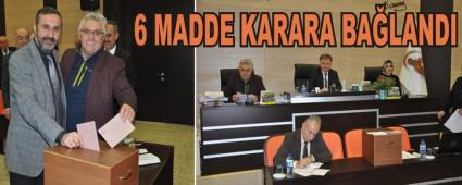 6 MADDE KARARA BA�LANDI