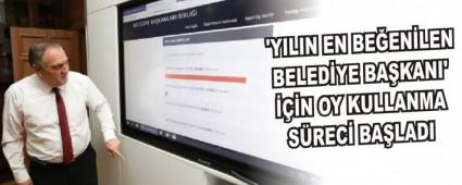 �YILIN EN BE�EN�LEN BELED�YE BA�KANI' ���N OY KULLANMA S�REC� BA�LADI