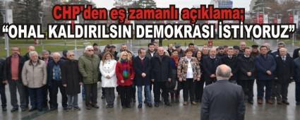 �OHAL KALDIRILSIN DEMOKRASI �ST�YORUZ�