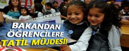BAKAN YILMAZ'DAN ��RENC�LERE S�MESTR M�JDES�