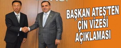 BA�KAN ATE�'TEN ��N V�ZES� A�IKLAMASI